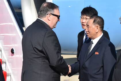 El general Kim Yong-chol recibió al secretario de Estado norteamericano, Mike Pompeo, a comienzos de mes en Pyongyang