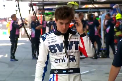 El gesto de Colapinto al regresar a los boxes