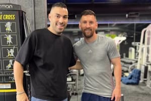 Vio a Messi en el gimnasio, le pidió que le firme una camiseta y el jugador tuvo un gesto grandioso
