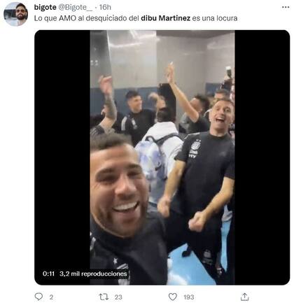 El gesto viral del "Dibu" Martínez