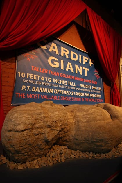 El gigante de Cardiff se puede observar actualmente en el Museo de los Granjeros, ubicado en la ciudad de Cooperstown, estado de Nueva York