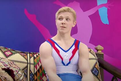 El gimnasta Ivan Kuliak lució la letra “Z”, que representa la “victoria” en ruso.