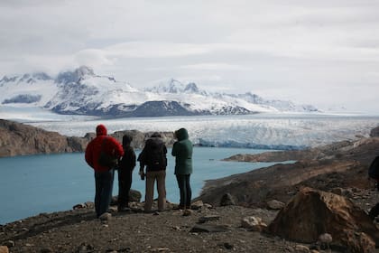 El glaciar Upsala, de 870 kilómetros cuadrados.