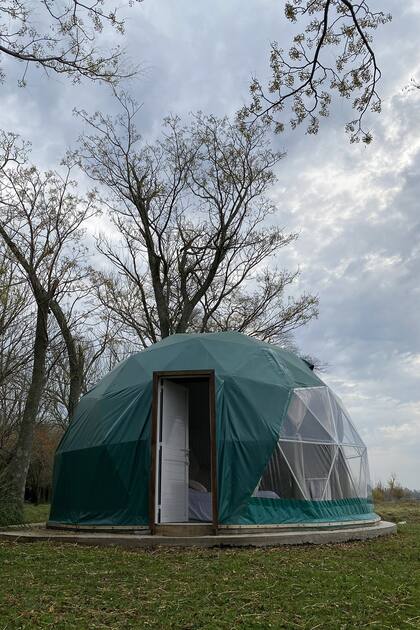 El glamping La Reserva en la estancia La Alameda, en Chascomús