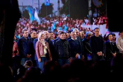 El gobernador Axel Kicillof celebró el triunfo de Fuerza Patria en la provincia de Buenos Aires
Foto: Fernando Massobrio. 7/9/25