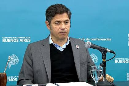 El gobernador bonaerense, Axel Kicillof