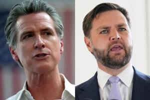 El gobernador de California, Gavin Newsom, apuntó contra el vicepresidente de Estados Unidos, JD Vance, y señaló su autenticidad
