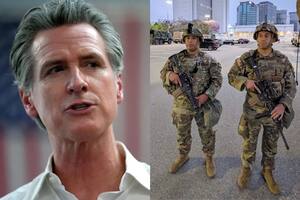El gobernador de California, Gavin Newsom, publicó una foto de la Guardia Nacional que fue puesta en duda y la IA dio una respuesta