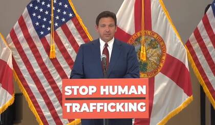 El gobernador de Florida anunció acciones adicionales para combatir la trata de personas