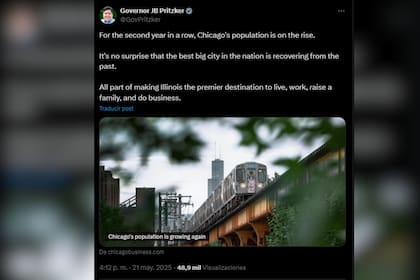 El gobernador de Illinois celebró este dato sobre Chicago