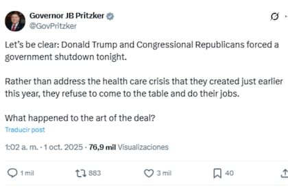 El gobernador de Illinois destacó una falta de diálogo sobre la financiación federal