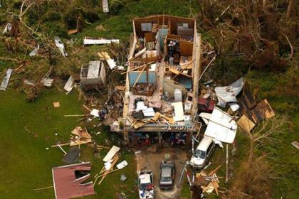 El huracán María dejó severos daños en la isla en septiembre de 2017