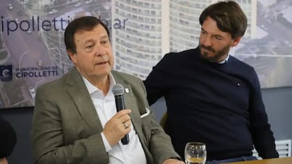 El gobernador de Río Negro, Alberto Weretilneck, y el intendente de Cipolletti, Rodrigo Buteler.