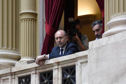 El gobernador de Santa Fe, Omar Perotti, este martes en Diputados