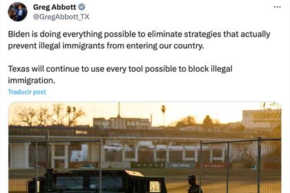 El gobernador de Texas, Greg Abbott, contestó a la advertencia del Gobierno
