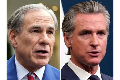 El gobernador de Texas, Greg Abbott, y el de California, Gavin Newsom, compiten por posicionarse