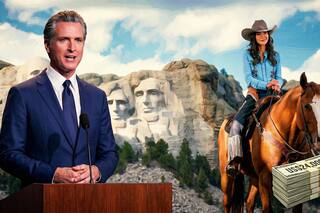 Newsom vs. Kristi Noem: el gobernador reacciona a la foto que le costó US$24.000 a los estadounidenses