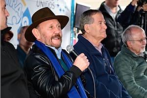 El gobernador Gildo Insfrán, en la localidad de Potrillo