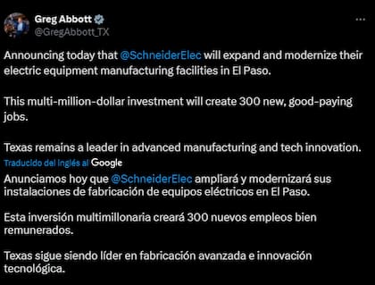 El gobernador Greg Abbott reveló el importante hito para Texas