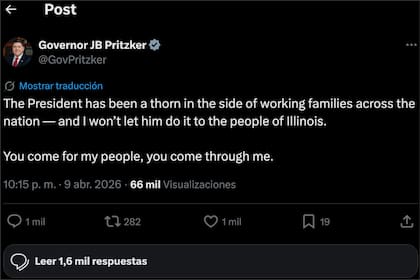 El gobernador JB Pritzker advirtió a Trump que tomará medidas si avanza con la transferencia del proyecto de Illinois a Michigan