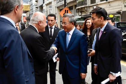 El gobernador Lifschitz al recibir al viceprimer ministro de China Hu Chunhua