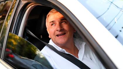 El gobernador radical de la provincia de Jujuy, Gerardo Morales, a su llegada a la residencia de Olivos