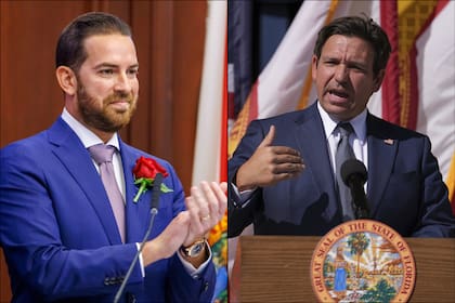 El gobernador Ron DeSantis y el presidente de la Cámara de Representantes de Florida, Daniel Pérez, chocaron una vez más