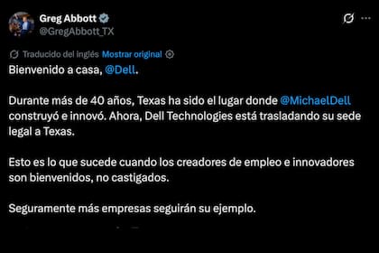 El gobernador sostuvo que el cambio refleja un entorno favorable para innovadores y generadores de empleo