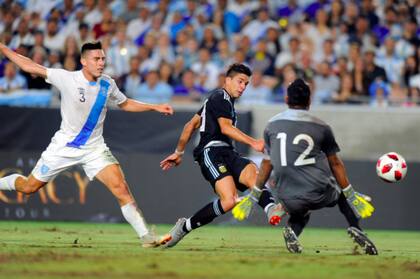 El gol de Gio Simeone a Guatemala, en 2018