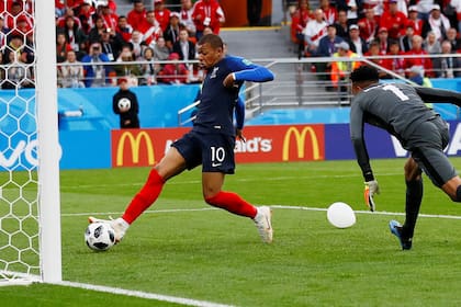El gol de Mbappé que abrió el marcador a favor de Francia