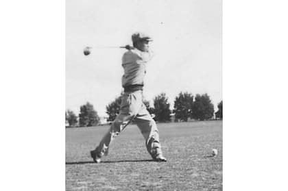 El golf, la gran pasión del padre