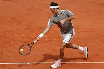 El golpe de drive de Federer ante Wawrinka