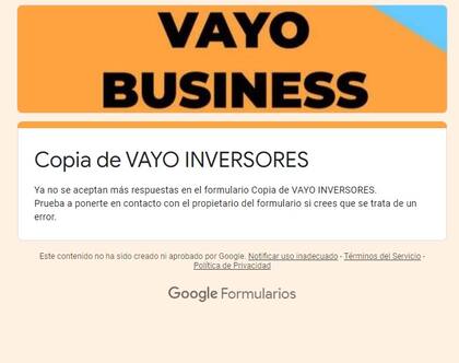 El Google Form que circuló en los grupos de WhatsApp para que los damnificados se anoten