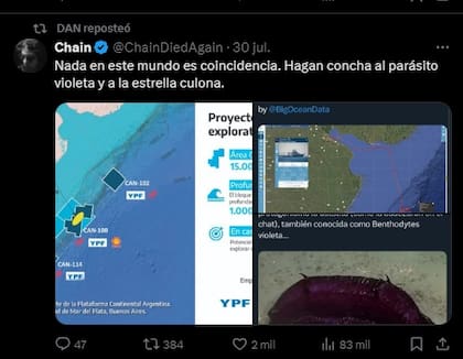 El "Gordo Dan" reposteó una serie de tuits acerca de la transmisión del Conicet