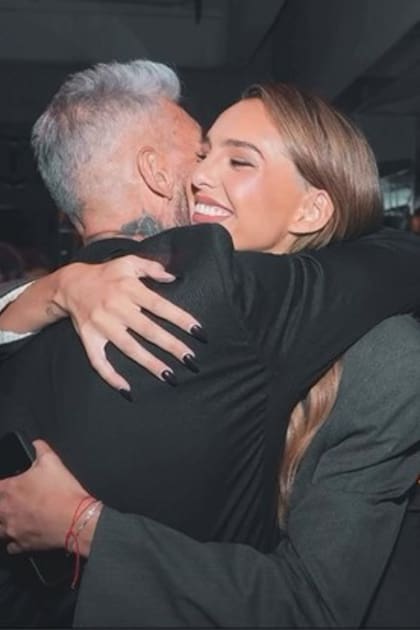 El gran abrazo de Marcelo y su hija Juanita.