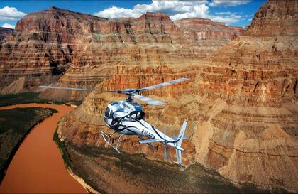 El Gran Cañón desde el aire, es una de las opciones para conocerlo.