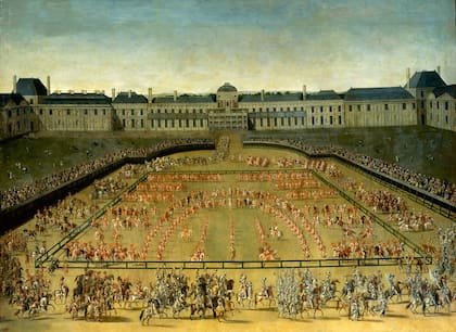 El Gran Carrusel, donado por Luis XIV en el patio de las Tullerías de París (5-6 de junio de 1662)