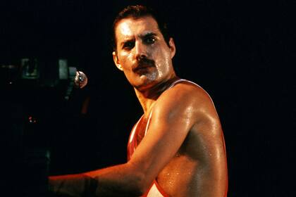 El gran Freddie, en pleno recital