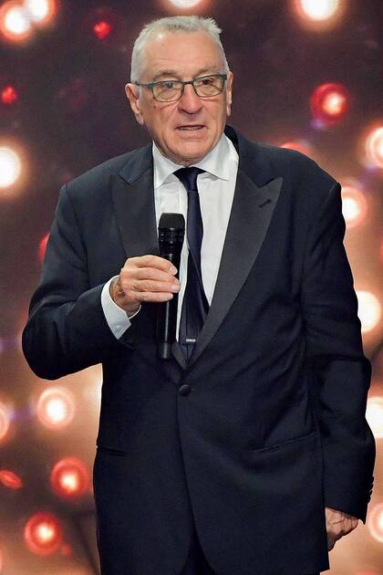 el gran Robert De Niro, sobre el escenario para ser homenajeado por su trayectoria.