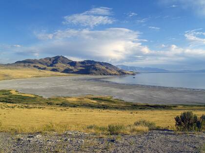 El Great Salt Lake ya tiene gran parte de su superficie seca