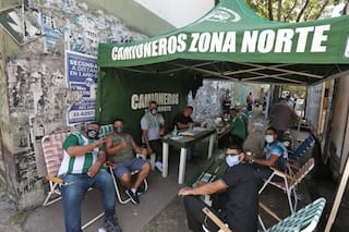 Bloqueo: se levanta la protesta de los camioneros en un centro de logística