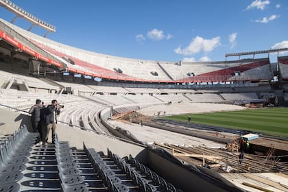 El gris pasará a ser uno de los colores del estadio Monumental tras las reformas