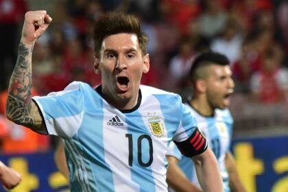 El grito de Messi