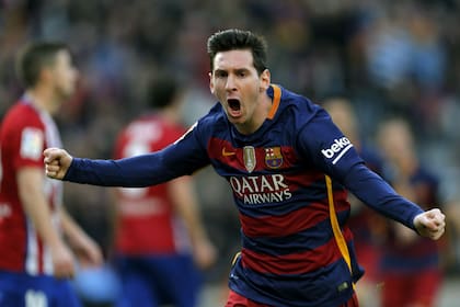 El grito de gol de Messi