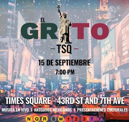 El Grito de la Independencia de México se festejará por primera vez en Times Square