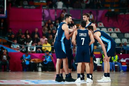 La selección argentina, lista para el debut.