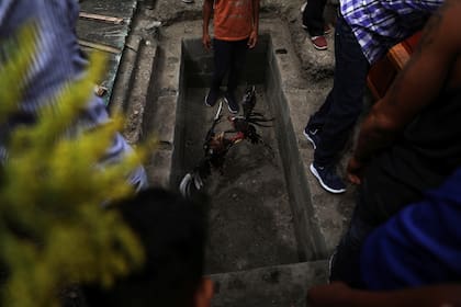 Riña de gallos durante el funeral de Héctor Salas, quien murió luego de ser baleado por miembros de una unidad auxiliar de la Fuerza de Acción Especial de la Policía Nacional de Venezuela (FAES), en Cabudare