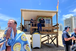 El guardavidas Diego González