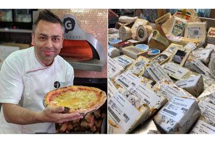 La pizza con mayor variedad de quesos. El chef australiano Johnny Di Francesco logró cocinar la clásica pizza de queso con 154 variedades. Anteriormente, había logrado una pizza con 99 quesos en la pizzería 400 Gradi, en Brunswick, Australia