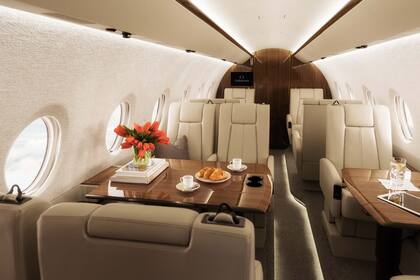 El Gulfstream G280 por dentro